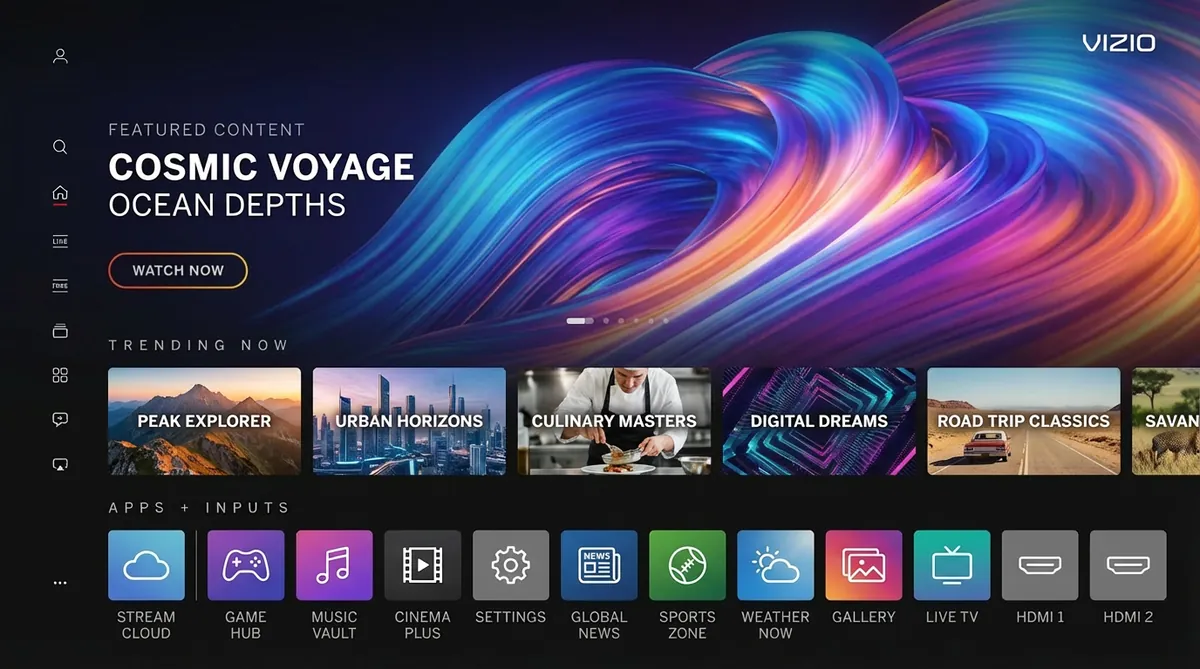 Xtreme HD Smart TV setup interface Xtreme HD streaming app interface for Smart TV setup