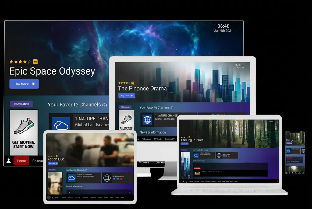 Xtreme HD app dashboard Xtreme HD app dashboard for IPTV player setup
